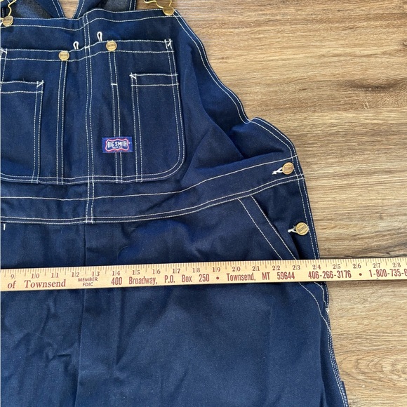 Big Smith Jean Bib Overalls cargo style NWOT.  Size 48 x 30. 100% cotton. - Picture 5 of 10